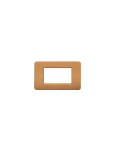 Placa Bticino am4806lss matix 6 módulos arena